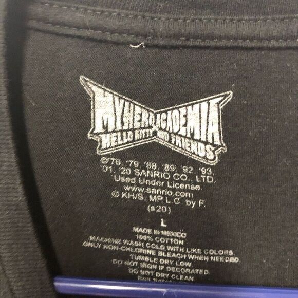 My Hero Academy Hello Kitty and Friends Size Large (L) T Shirt - Picture 2 of 3